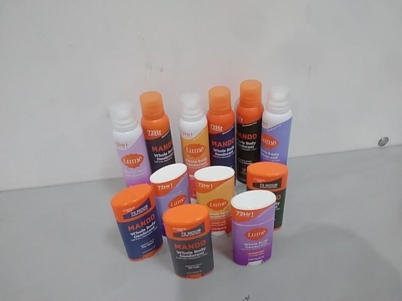Health and Beauty- Lume Whole Body Deodorant, Mando Men's Whole Body Spray - MSRP $2,323