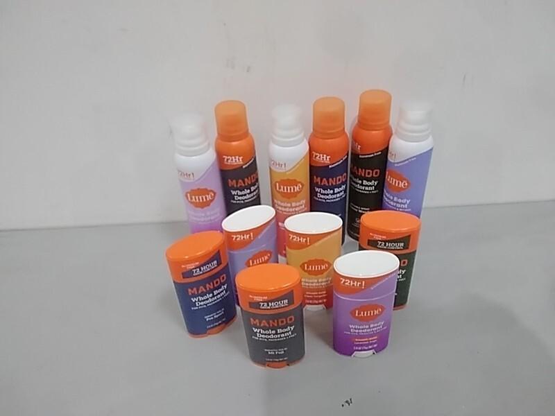 Health and Beauty- Lume Whole Body Deodorant, Mando Men's Whole Body Spray - MSRP $2,323