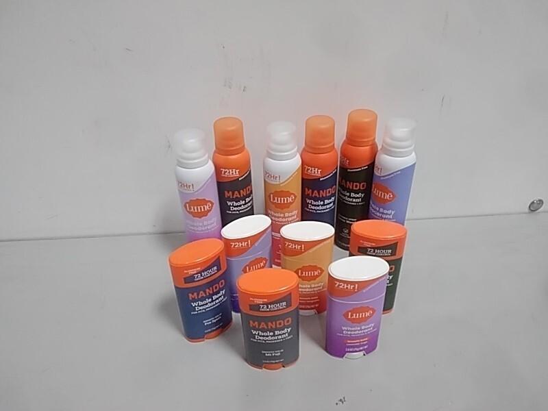 Health and Beauty - Lume Whole Body, Mando Men's Whole Body Deodorant - MSRP $2,323
