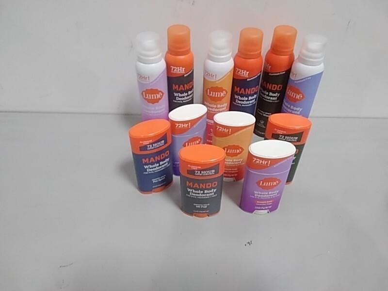 Health and Beauty- Lume Whole Body Deodorant, Mando Men's Whole Body Spray - MSRP $2,323