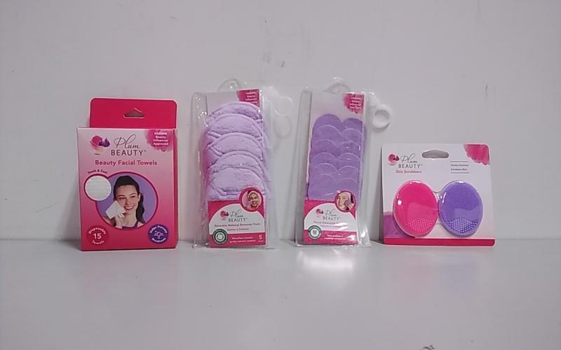 Health & Beauty - Plumbeauty Exfoliating Skin Scrubbers, Reusable Makeup Remover Pads, Facial Sponges - MSRP $5,195