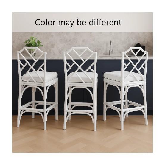 Furniture - Jaime Rattan Counter Stool, George Oliver Dining Chair, Vilinda 7-Drawer Dresser - MSRP $1,586