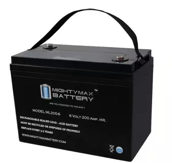 Mixed Lot - MIGHTY MAX BATTERY 6V 200AH SLA Golf Cart Battery, Hampton Bay - Est Retail $936