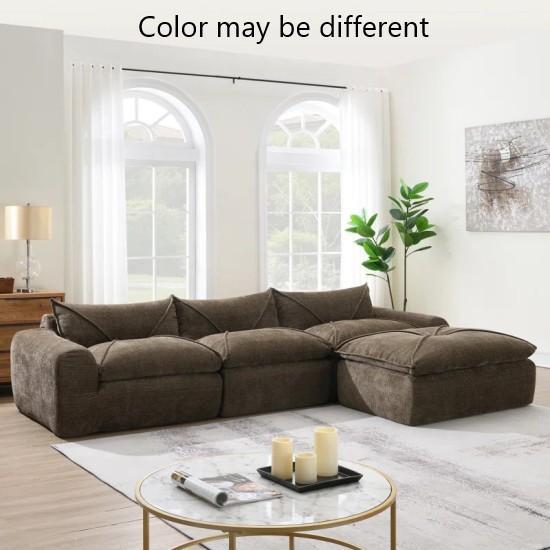 TRUCKLOAD - Salvage Furniture - Boneless Cloud Couch, Anusri Patio Sectional, Rheese Dining Chairs - MSRP $16,264