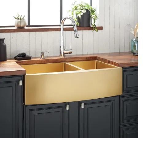 Signature Hardware 441096 Stainless Steel Kitchen Sink - MSRP $713