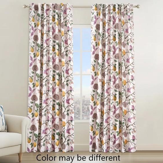 Home Decor - Hummingbird Window Curtains, Cidni Ceramic Hanging Planter, Fiori Indoor Doormat - MSRP $1,254