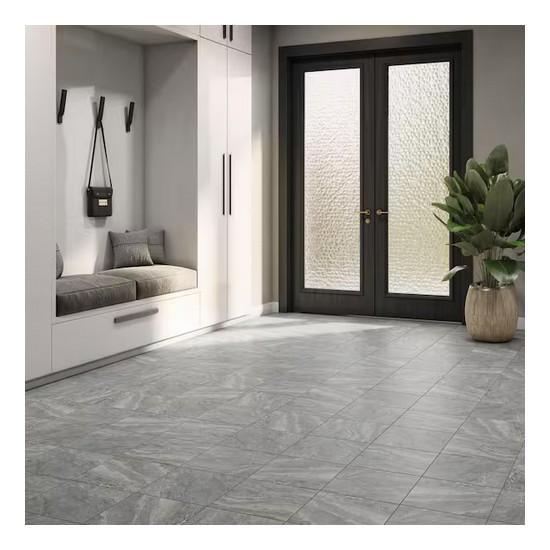 Daltile Mystic Gray 12 in. x 12 in. Matte Porcelain Floor and Wall Tile - Est Retail $2,354- 1plt