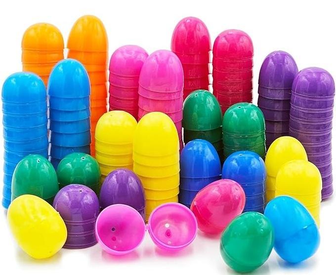 Toy - Birebebys Bulk Easter Eggs, Spa 54pc Bow Headbands/Scrunchies/Makeup Bags Party Favors - MSRP $2,186
