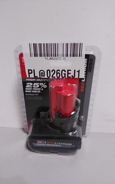 Milwaukee M12 12V Lithium-Ion XC High Output 5.0Ah Battery Pack - MSRP $99