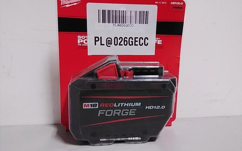 Milwaukee M18 18V Lithium-Ion REDLITHIUM FORGE HD 12.0Ah Battery Pack - MSRP $229