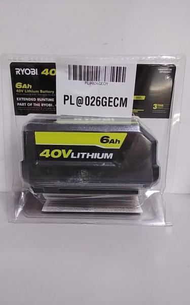 RYOBI 40V Lithium-Ion 6.0Ah High-Capacity Battery - MSRP $219