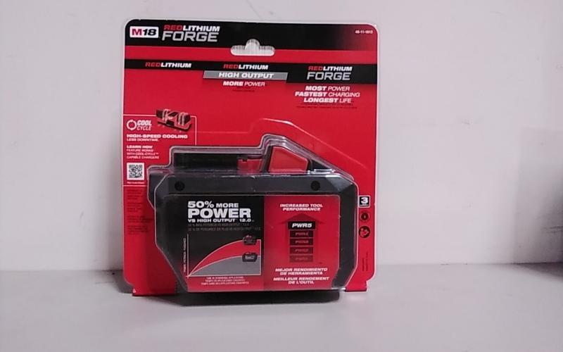 Milwaukee M18 18V Lithium-Ion REDLITHIUM FORGE HD 12.0Ah Battery Pack - MSRP $229