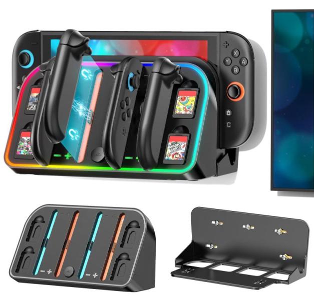 Video Games - Kosker Switch 2 Wall Mount Charging Docks, TiMOVO Nintendo Switch 2 Carrying Cases - MSRP $2,468