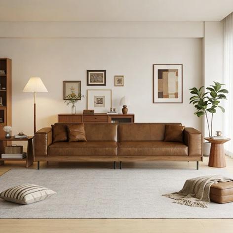 TRUCKLOAD - Home Decor - Oil-Waxed Leather Sofa, Wood Dining Table, Rectangular Soaking Tub, Fire Pit - MSRP $47,996