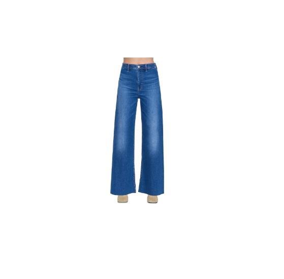 Apparel - Pistola Penny High-Rise Wide Leg Jeans, Free People Perfect Oversized Tee - Original MSRP $4,877