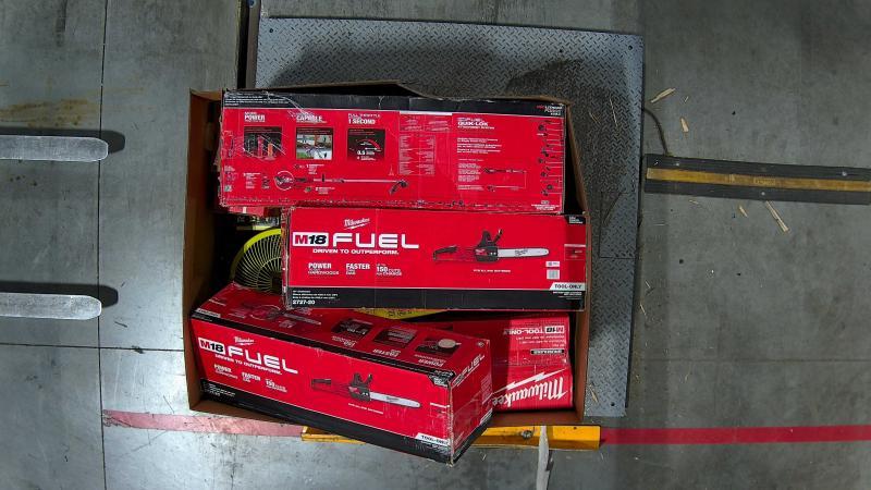 Tools & Hardware - Milwaukee M18 FUEL 18V 16in Brushless Cordless Powered String Trimmer, RYOBI - Est Retail $3,261