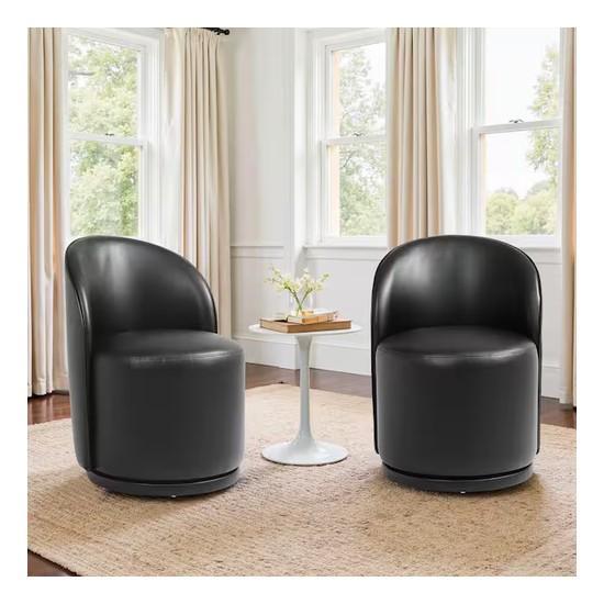 Uixe Swivel Dining Side Chairs - Est Retail $1,061- 1plt