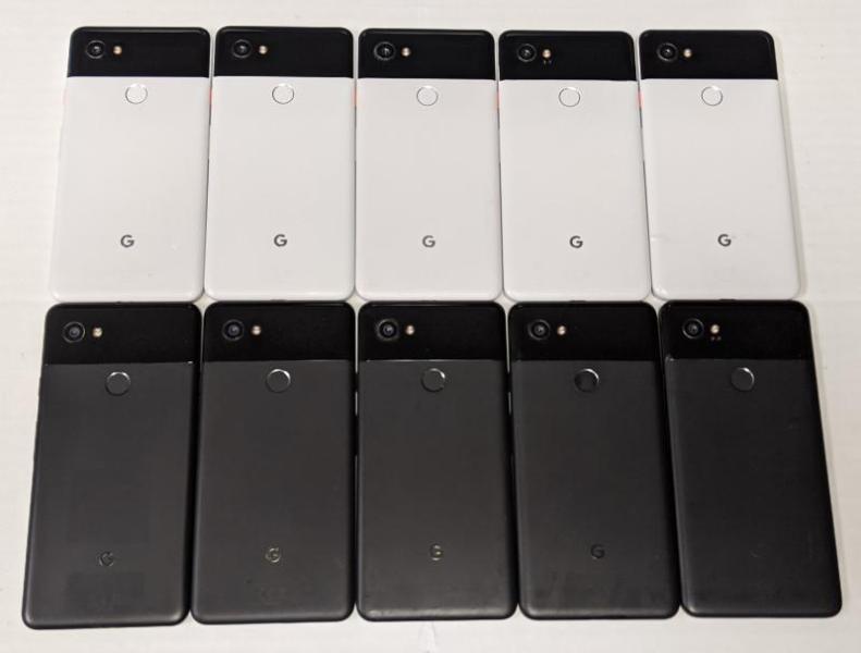 Google Pixel 2 XL, Unlocked, 19 Units, Refurb, MSRP $16,350