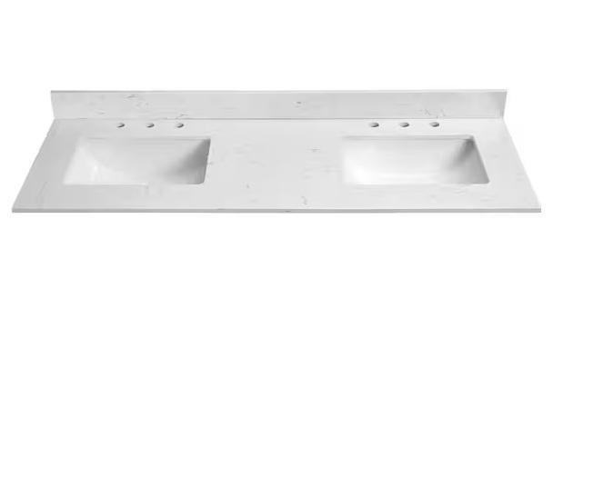 Plumbing - LANDOLT Double Sink Vanity Top, NTQ Single Sink Vanity Top, FUFU&GAGA, KIOTEE, Wellco - Est Retail $2,432