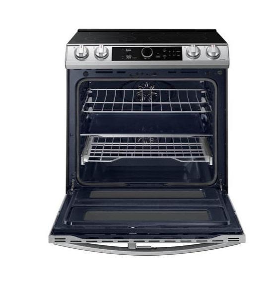Samsung 6.3cu.ft Smart Slide-in Electric Range, NE63T8751SS Dial Air Fry Flex Duo - MSRP $2,595