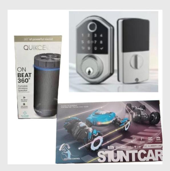 Smart Lock, Speakers, Memory Cards, Stunt Cars & More