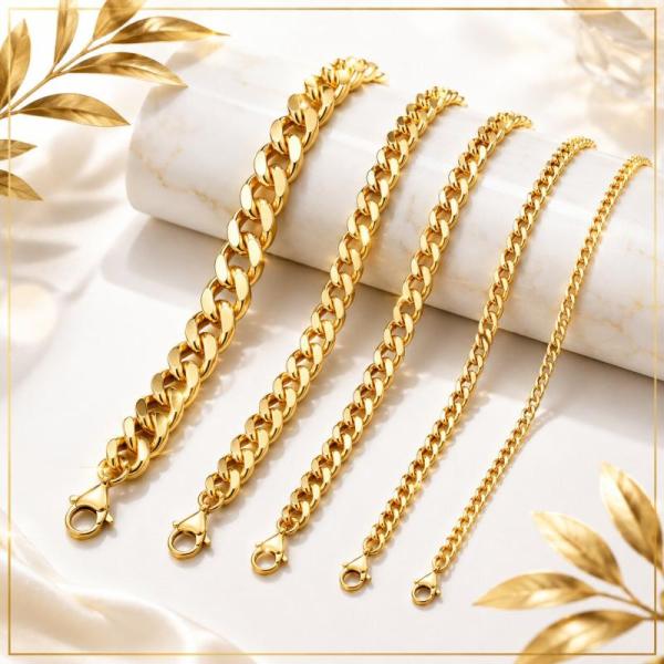 18K Gold Plated Fashion Bracelets for Men & Women