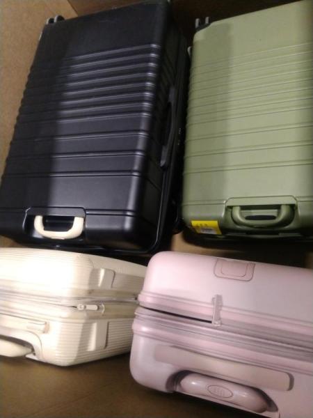 Luggage - Beis Black Large Check-In Roller Suitcase, Atlas Pink Carry-On Roller Suitcase & More - Original MSRP $1,401