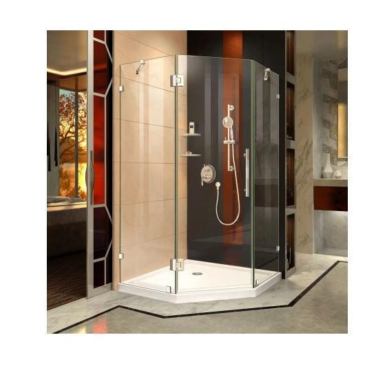 DreamLine DL-6053-01 Frameless Hinged Shower Enclosure - MSRP $1,609