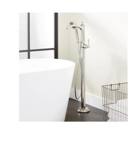 Signature Hardware SHBEFS2000GPN Floor Mounted Tub Filler Faucet - MSRP $1,684
