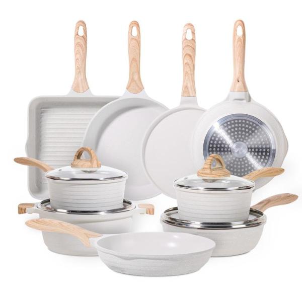 Kitchen - JEETEE 23pcs Pots & Pans Set, HASENSE 18pc Plates & Bowls Set, HaiiuzHi 9n1 1.5L Health Pot - MSRP $1,276