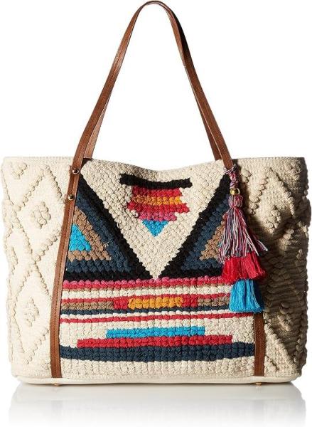 BRAND NEW STEVE MADDEN BOHEMIAN TASSELED OVERSIZED CARRYALL TOTEBAG