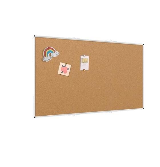 VIZ-PRO 96"x48" Large Cork Bulletin Board, SUUNYN Oversized Outdoor Rocking Chair, TAOCOCO 3pc Couch Cover -MSRP $3,012