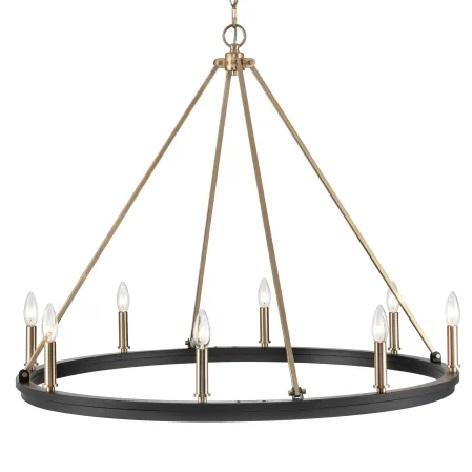 Millennium Lighting 9508-MB/MG Taper Candle Style Chandelier - MSRP $711