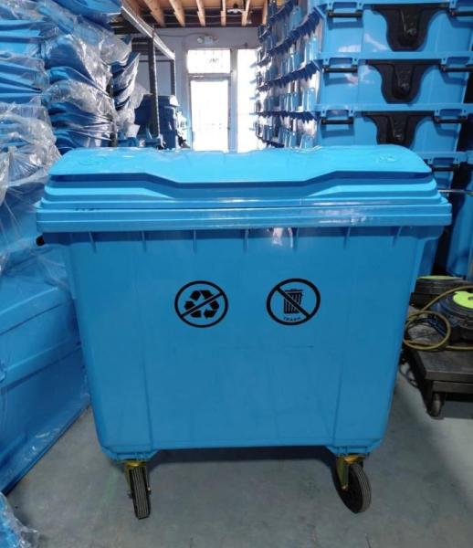 Heavy-Duty Industrial Poly Box Truck Recycle Bin Carts