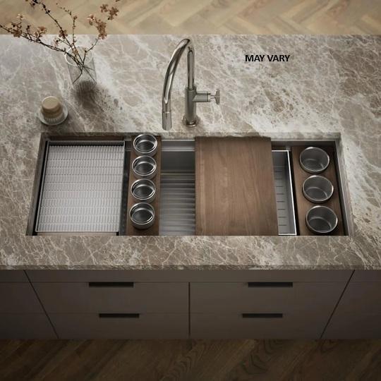 Kohler K-37907-NA Stainless Steel Kitchen Sink - MSRP $2,716