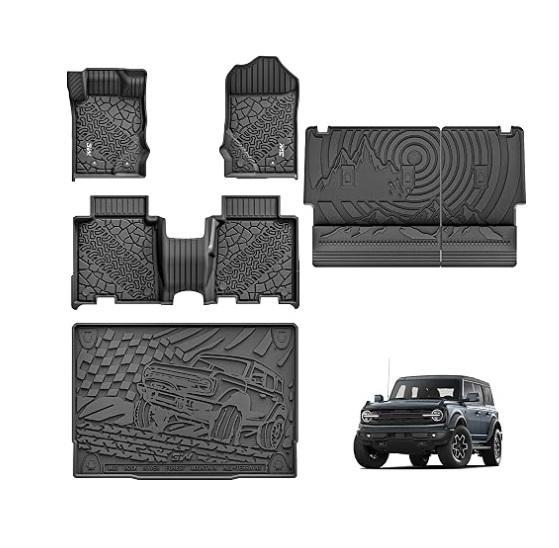3W Ford Bronco 4-Door Floor Mats/Cargo Liner & Back Seat Cover, HOTEEL 10x30ft Party Tent Outdoor Canopy - MSRP $1,422