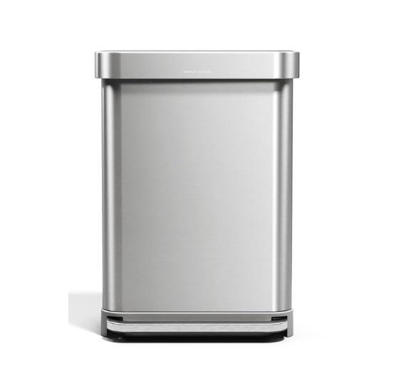 simplehuman 55L/14.5gal Rectangular Hands-Free Kitchen Step Trash Can, BEAU JARDIN Folding Beach Wagon - MSRP $1,159