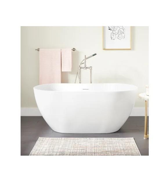 Signature Hardware SHHBFSOT5930AWH Soaking Bathtub - MSRP $2,149