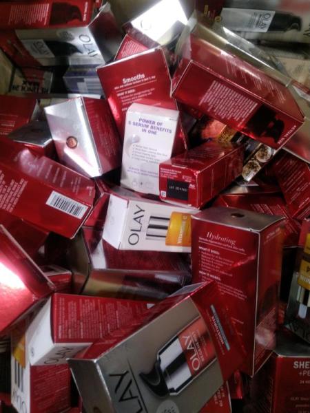 Cosmetics- Olay Vitamin C Serum, L'Oreal Paris Cream - MSRP $2,643