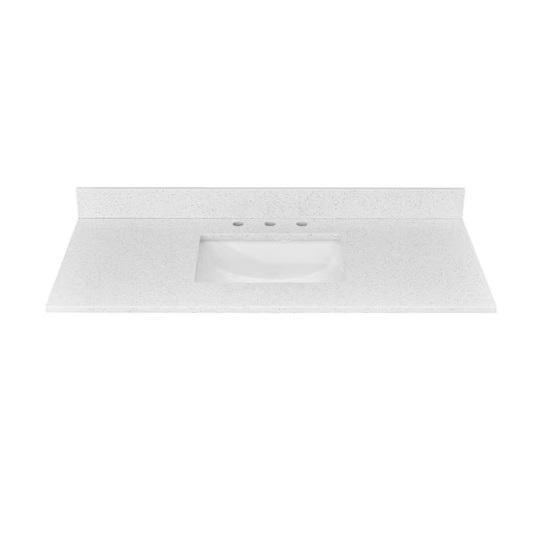 Plumbing - PROOX Rectangular Single Sink Bathroom Vanity Top, HDC, KeonJinn, Tileon, NTQ, NDS - Est Retail $1,636