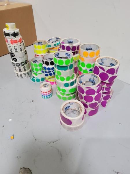 General Merchandise- Assorted stickers. different colors, size, & shapes - MSRP $240