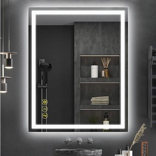 Brio Lighting ANE058 Frameless Bathroom Wall Mirror - MSRP $760
