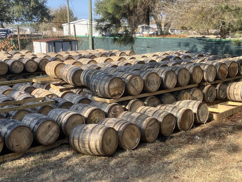 Truckload of Authentic Bourbon Barrels for Decor, Gardening & More - MSRP $42,915