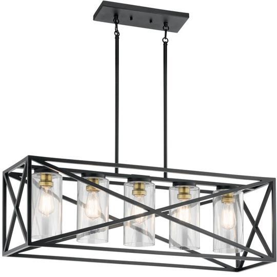Kichler 44081BK Linear Chandelier - MSRP $627
