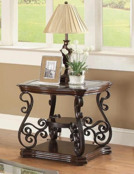 Housewares - Elysian End Table, 48" Double Vanity Top Undermount Bathroom Sink, Boho Hand-Woven Rattan Bed -MSRP $1,973