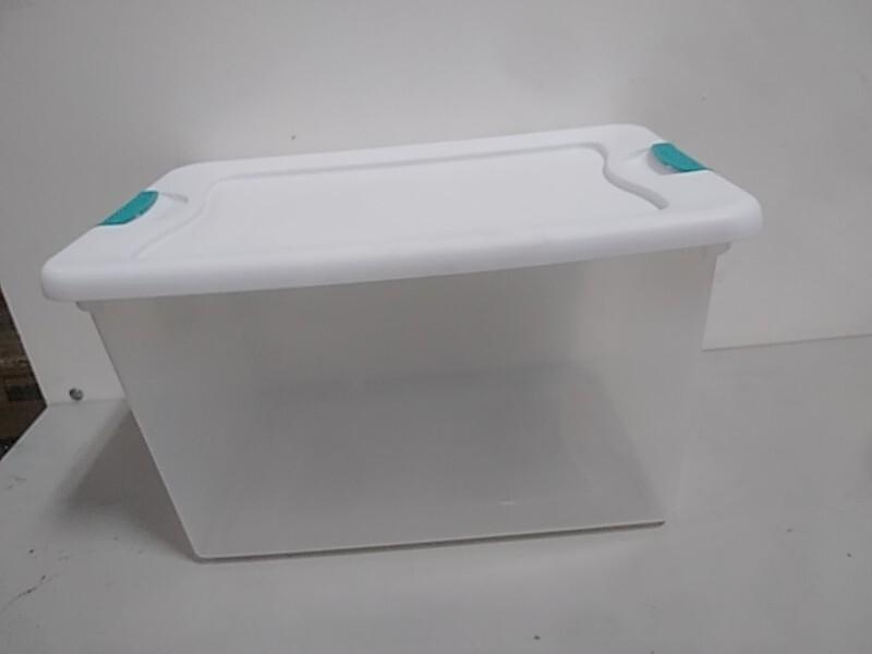 Bed Bath and Home- Sterilite 16 Gallon Latch Plastic Storage Box White and Clear - MSRP $1,216