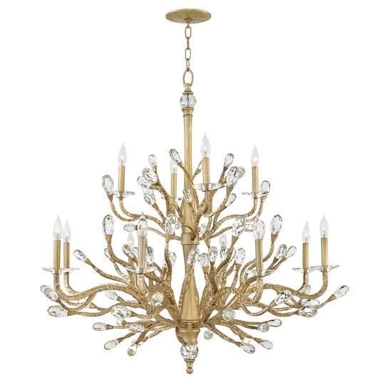 Fredrick Ramond FR46810CPG Candle Style Chandelier - MSRP $5,699