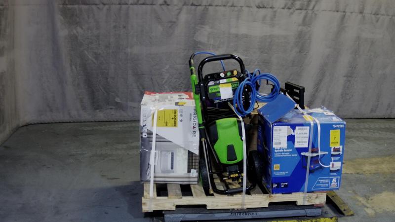 Greenworks 3000PSI 2GPM Cold Water Electric Pressure Washer, Kobalt 4inx24in Belt 6Amp Benchtop Sander - MSRP $3,211