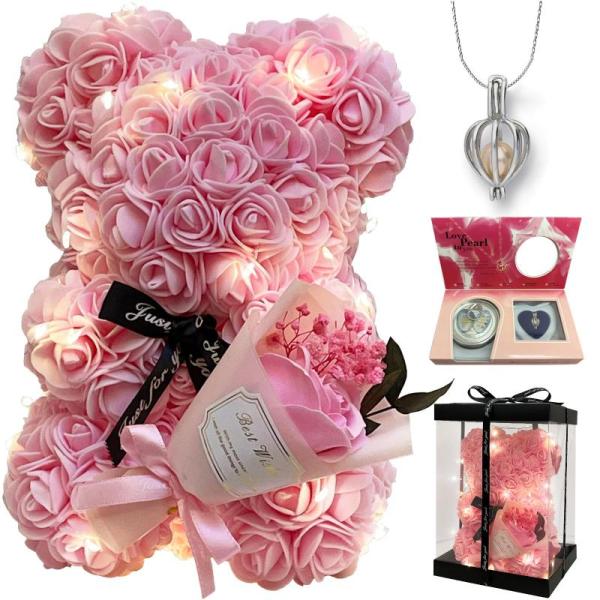Home - TONGSUNA Romantic Valentine's Day Gift Flower Teddy Bears, Prezon Mesh Packing Organizer Cubes - MSRP $5,917