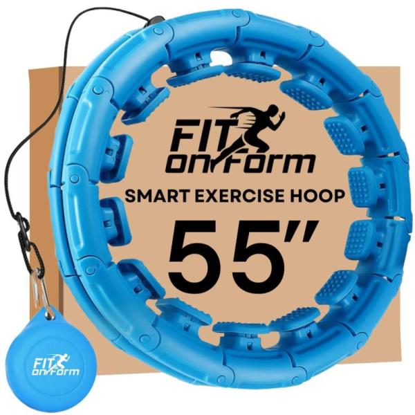 Sports - FIT ON FORM Infinity Weighted Hula Hoop, Ropeless Battle Ropes for Home Gym- MSRP $2,935